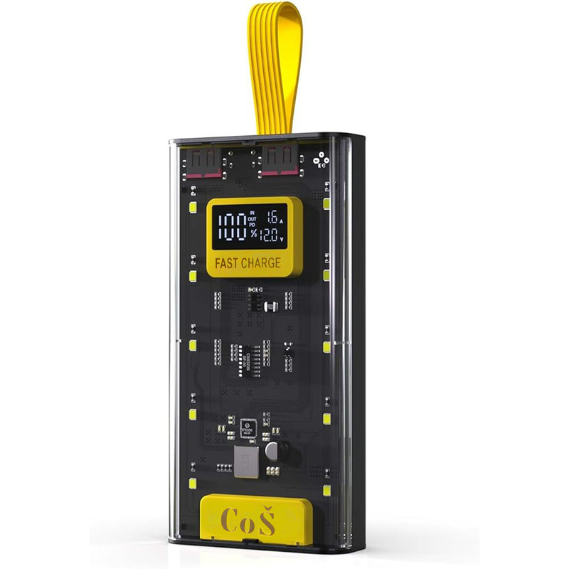 پاوربانک کوش مدل SM 2360 ظرفیت 20000 میلی آمپر ساعت شفاف